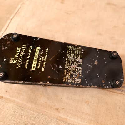 King Vox Wah Wah Model 95-932011 Top Logo 1969 image 5