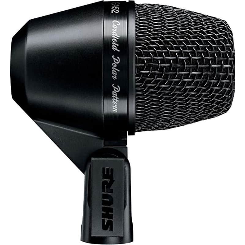 Shure PGA52 Cardioid Dynamic Kick Drum Microphone - Black image 1