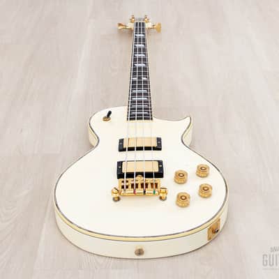 2002 Greco LGB-90 Full Scale LP Custom Bass Pearl White, Japan Fujigen image 11