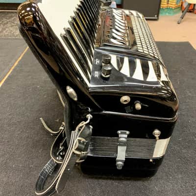 Excelsior Excelsiola Model 714 Black Accordion with Pickup and Gig Bag image 7