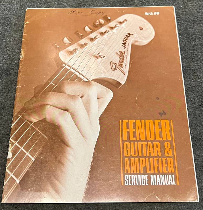 Fender Guitar And Amplifier Service Manual March, 1967 image 1