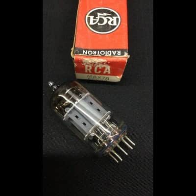 RCA 12AX7A ECC83 O Getter Vintage Audio Amplifier VACUUM TUBe Tested 8.9846 image 2