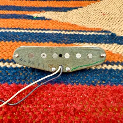 Vintage 1977 Fender Stratocaster Grey Bottom Guitar Pickup Neck 1970's image 6