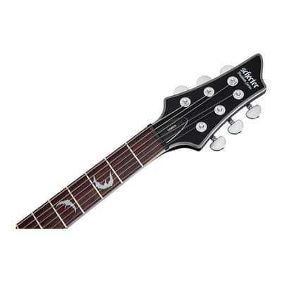 Schecter Damien Platinum-6 6-String Electric Guitar (Right-Hand, Satin Black) with Knox Gear Protective Carrying Case Bundle image 8