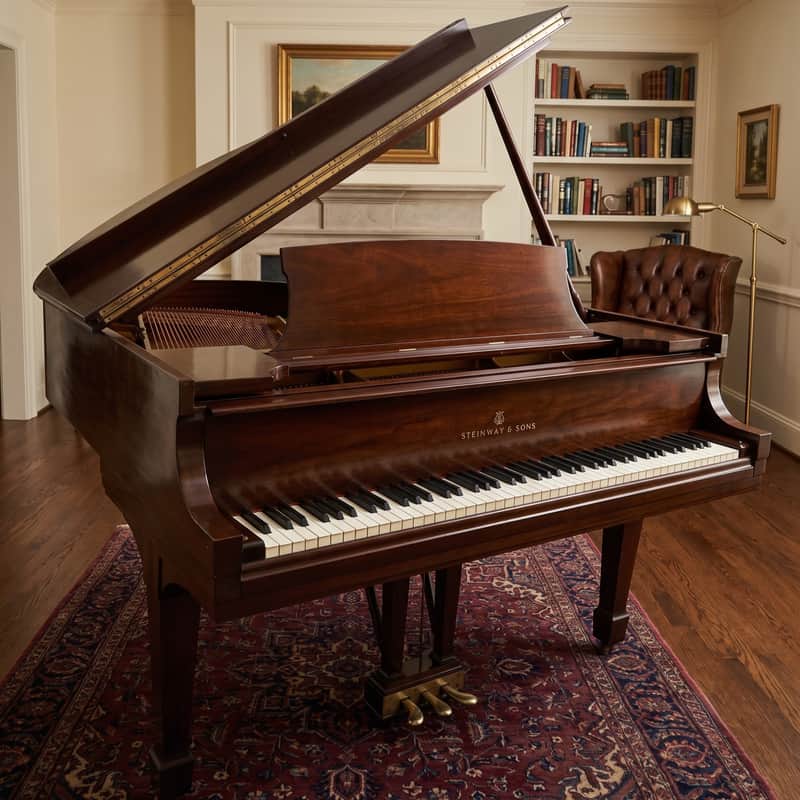 Steinway & Sons Model M Grand Piano – Mahogany – Signed by Fritz Kreisler image 1