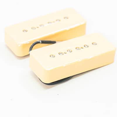 P90 Soapbar Pickup Set – Neck & Bridge (Cream, Korea-Made, New) image 3