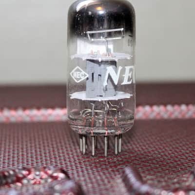 NEC 12AT7 ECC81 PERFECT BALANCE GREY PLATE D GETTER TEST NOS+ MINTY VINTAGE 1960 image 1