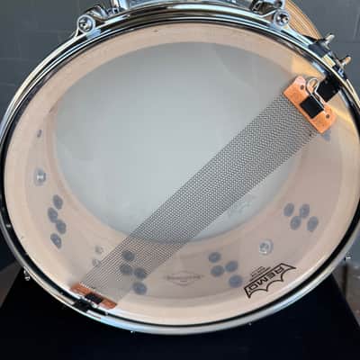 ~WOW!~ Johnny-Made Craviotto 5.5x13" Solid Maple Snare Drum in Piano Black Lacquer with Die-Cast Hoops & Chrome X-Percussion X-Click (Rm4) image 5