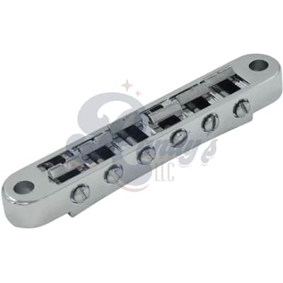 Advanced Plating 1218C Nashville Tune-O-Matic TOM Bridge (Aluminum) - Fits Gibson®-Chrome image 2