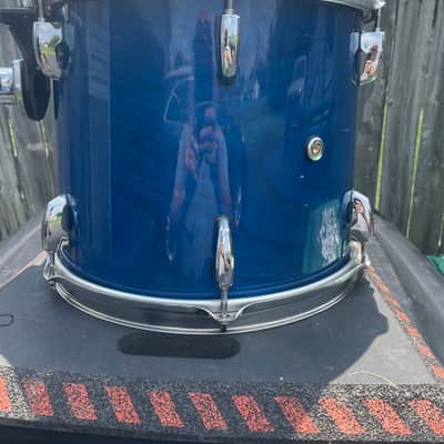 Pearl Masters studio 13x11”-90’s in Sheer blue lacquer image 4