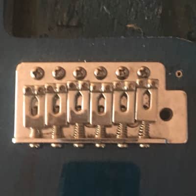 Fender Stratocaster Style Body with Bridge Transparent Blue Swimming Pool Route image 3