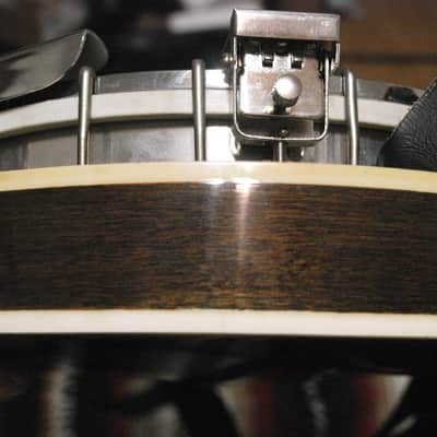 Iida Model 229 5 string Archtop Resonator Banjo 1979 natural w/ gig bag image 17