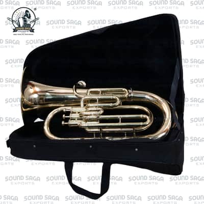 SOUND SAGA® Euphonium 3 Valve Bb Pitch Including Mouthpiece and Carry Case. image 4
