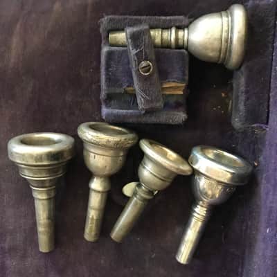 York and Sons Euphonium 4 valve  Vintage  Silver image 8