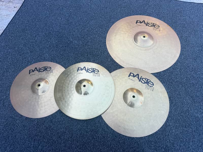 Paiste 101 Brass Universal Set 14/16/20" Cymbal Pack 2005 - Present - Traditional image 1