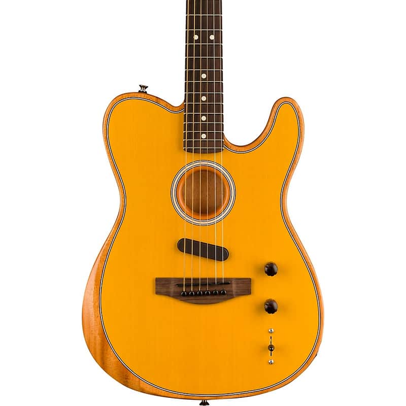 Fender Acoustasonic Player Telecaster Acoustic-Electric Guitar Regular Butterscotch Blonde image 1