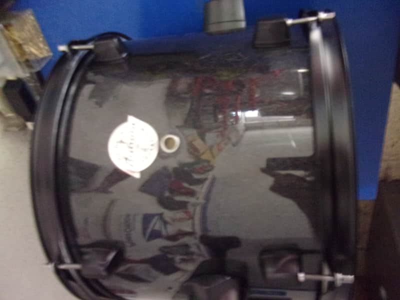 Ludwig 13" x 10" Sparkle Black Floor Tom No Legs From a Questlove Pocket Drum Set for your drum set Heads were replaced image 1