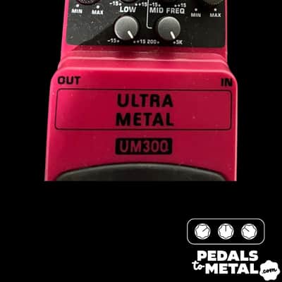 Behringer UM300 Ultra Metal Distortion Pedal 2010s - Standard X14029 image 2