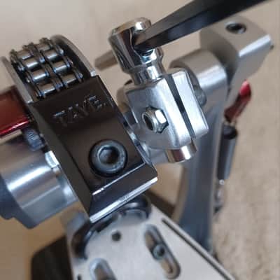 Taye Metalworks XP1 Single Bass Drum excellent condition Pedal – Ray Ayotte Era – Dual Chain image 7