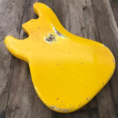 FRANCHIN Jupiter bass body Relic Aged Monaco Yellow 100% Nitro Lacquer Poplar Precision P-Bass Style Made in Italy - Stock piece #23660926 image 2