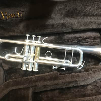 Bach Stradivarius Professional Model Bb Trumpet - Silver-Plated image 1