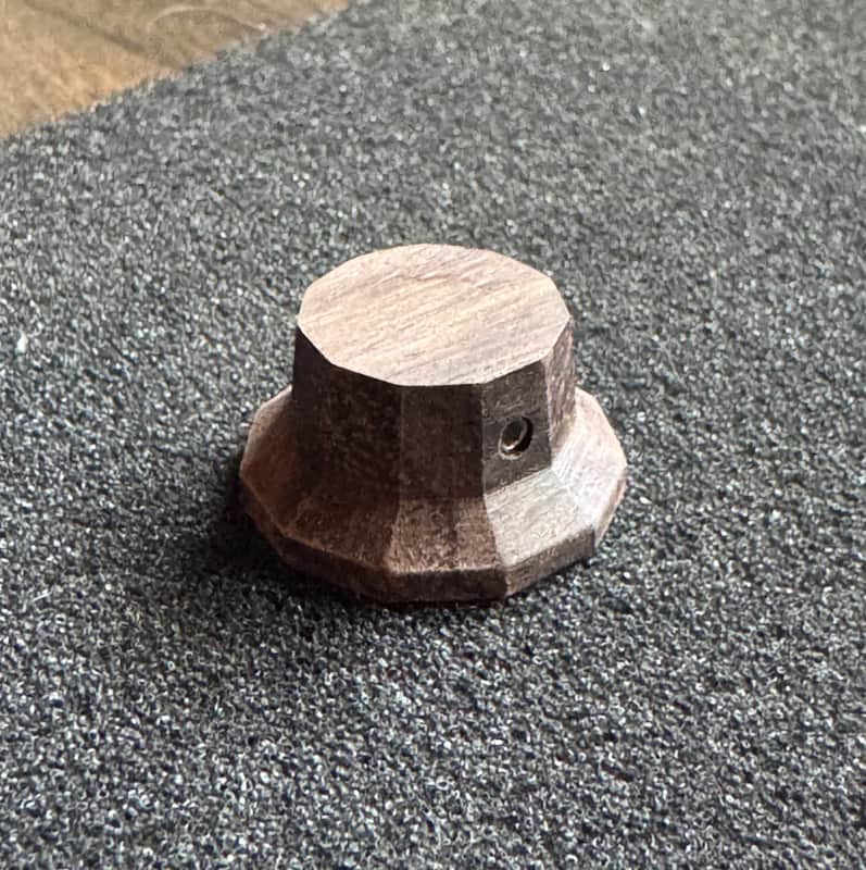 Guilford Brazilian Rosewood 1122 Facet Cut Volume/Tone potentiometer knob - 1.5mm set Screw / 6mm shaft image 1