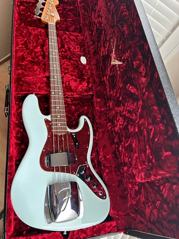 Fender Custom Shop 64 NOS Jazz Bass - Full Roast Build - Sonic Blue image 1