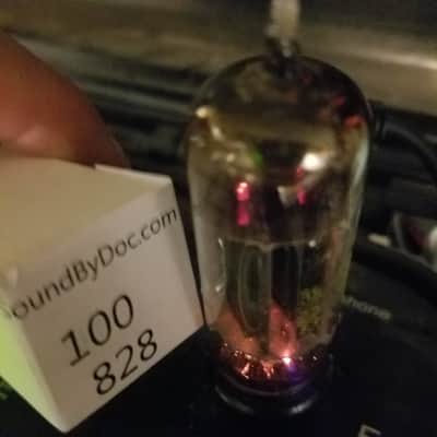 Tung-Sol etc. Matched Pair (2) black plate 6CG7 tNOS AT1000 TESTED Vacuum Tubes dual triode 1954-1960 image 8