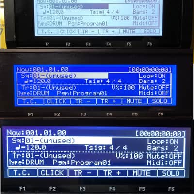 AKAI MPC2500 BRAND NEW LED Screen Display WHITE BLUE Blue/BLACK LCD