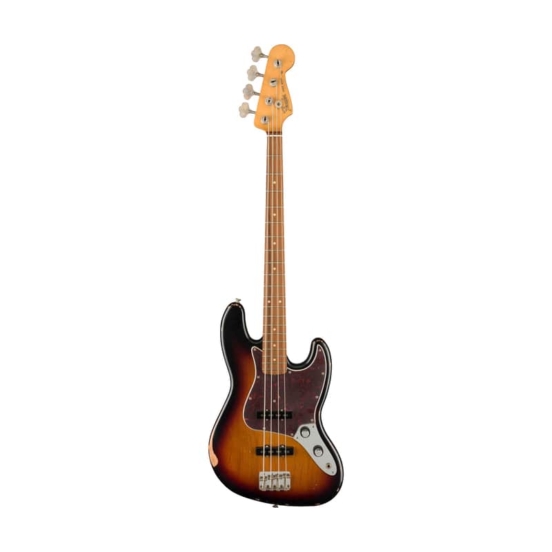 Fender 60th Anniversary Road Worn 60s Jazz Bass Guitar, 3-Colour Sunburst image 1