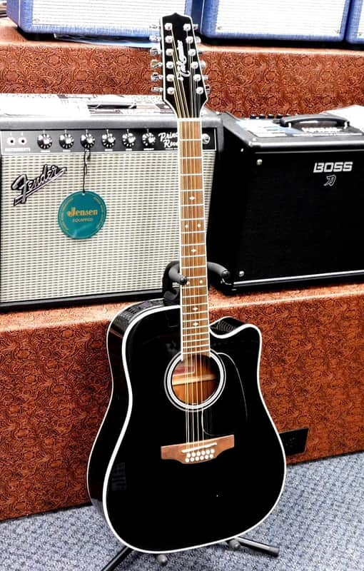 2025 Takamine GD38CE 12-String Dreadnought Acoustic-Electric Guitar! Gloss Black! VERY NICE!!! image 1