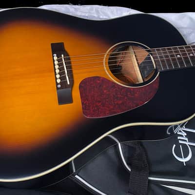 NEW! Epiphone Inspired by Gibson J-45 Standard Acoustic-Electric Guitar - Vintage Sunburst - Gig Bag - Authorized Dealer - G07327 image 3