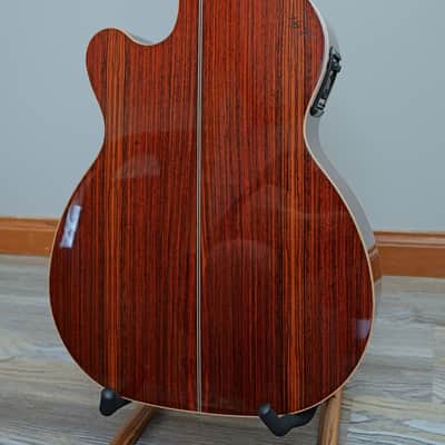 Zager ZAD900CE OM Style Acoustic Electric with Fishman Aura Pro Electronics + Case, Extra Strings & Strap image 9
