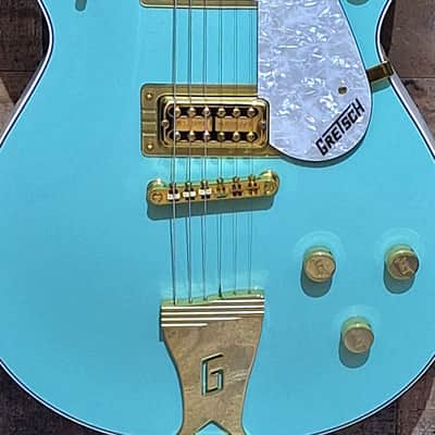 2017 Gretsch G5437 Double Jet FSR - Surf Green - image 3