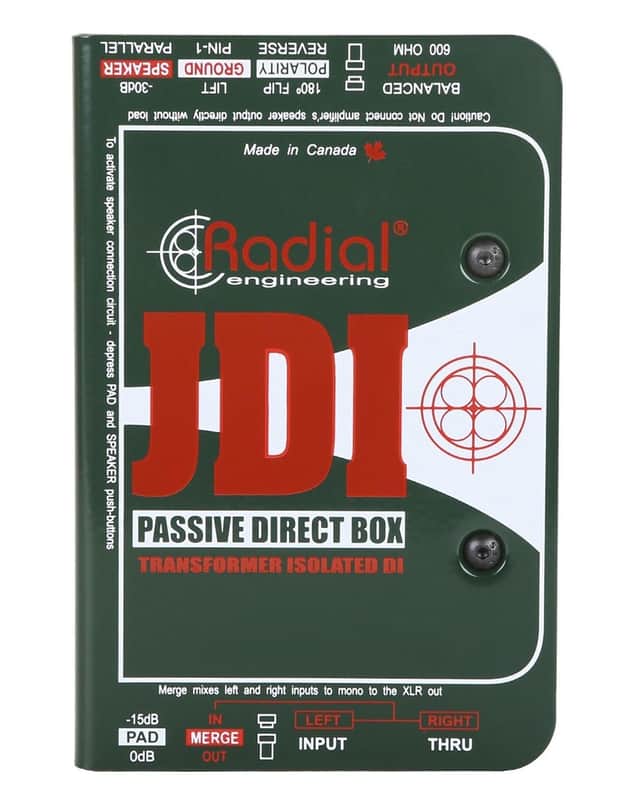 Radial Engineering R8001010JDI Single-Channel Passive Direct Box with Jensen Transformer image 1