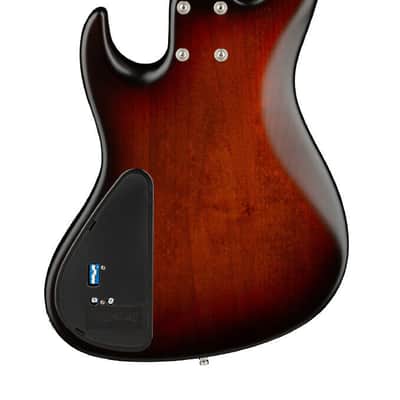 Sadowsky MetroLine 22-Fret Will Lee Bass, Red Alder Body, 5 String, Almond Sunburst Transparent Satin image 2