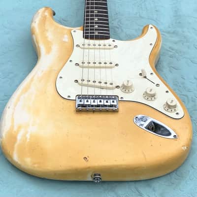 Fender Stratocaster 1975 - Olympic White to Creme HARDTAIL with rare rosewood fingerboard image 3