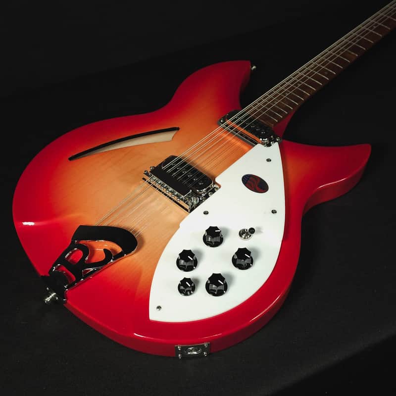 Rickenbacker 330/12 String Hollow Guitar Fireglo With Hard Shell Case image 1