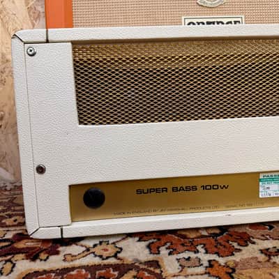 Vintage 1967 Marshall Super Bass White Tolex Plexi Guitar Amplifier Head *1960s* image 10