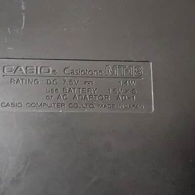 Casio MT-18 Casiotone 32-Key Synthesizer 1985 - 1988 - Black image 7