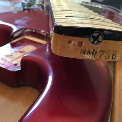 Fender Jazz Bass 1973 - Candy Apple Red image 8