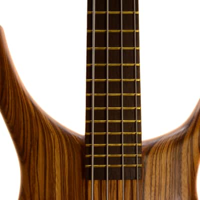 Warwick Infinity SN Set Neck 4-String Bass - Zebrano x Ovangkol image 4