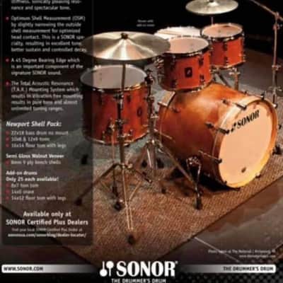 Sonor Newport series RARE limited edition drum set 4 pc MADE IN GERMANY image 3