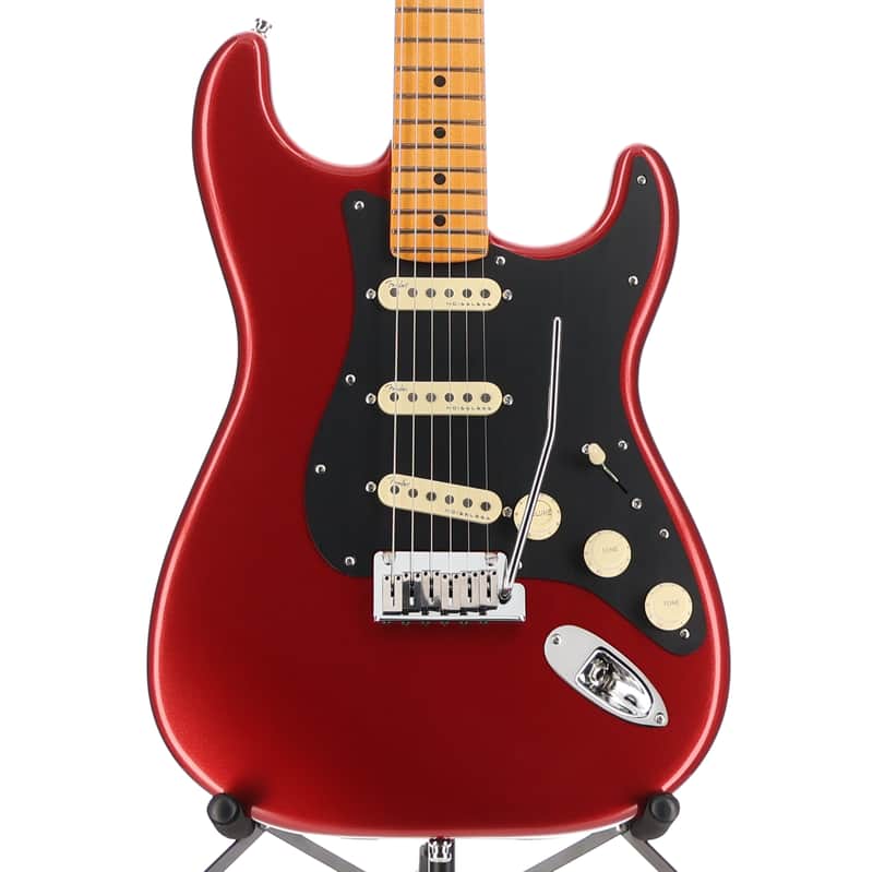 Fender American Ultra II Stratocaster Maple Fingerboard Sinister Red (31068) image 1