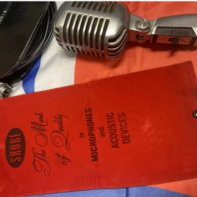 VINTAGE Shure 55SW 1960s microphone and lead- Metal image 10