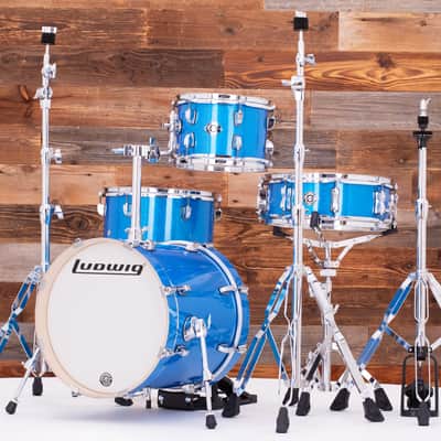 LUDWIG BREAKBEATS BY QUESTLOVE 4 PIECE DRUM KIT, BLUE SPARKLE image 7