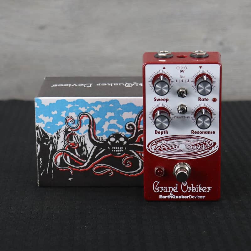 EarthQuaker Devices Grand Orbiter Phase Machine V3 Candy Apple Red / White Print image 1