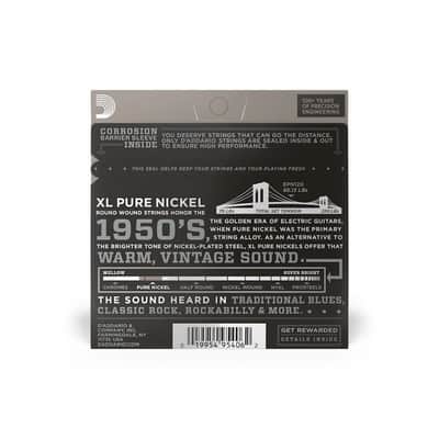 D'addario XL Pure Nickel 9-41 Super Light Electric Guitar Strings - EPN120 image 4