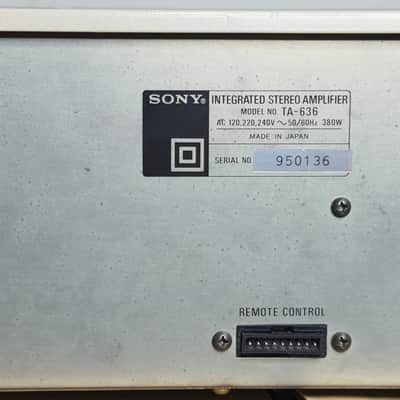 Sony TA-636 Integrated Stereo Amplifier – Serviced – Working – Read Description- image 8