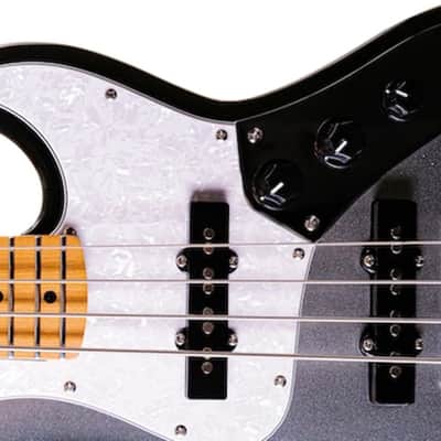 Flight Mini Bass JB MOONBURST Roasted Poplar Body Roasted Maple Neck 4-String Electric Bass Guitar w/Padded Gig Bag image 6